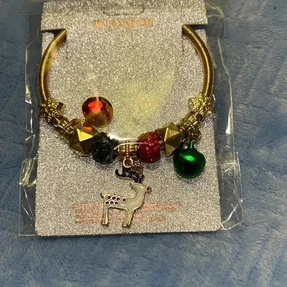 🆕 2 Christmas Bracelets in Silver and Gold - Picture 3 of 5